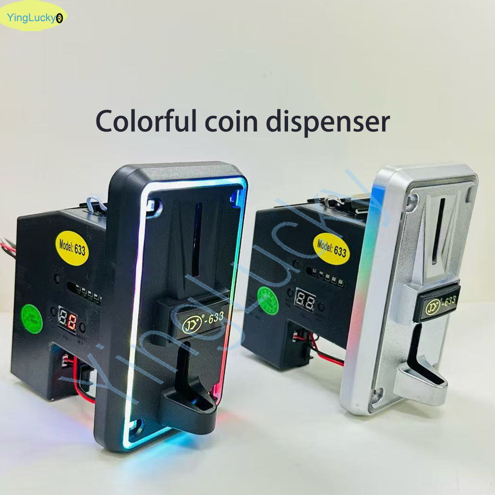 Arcade Vending & Laundry - Penerima Koin Multi Warna LED, Pemilih