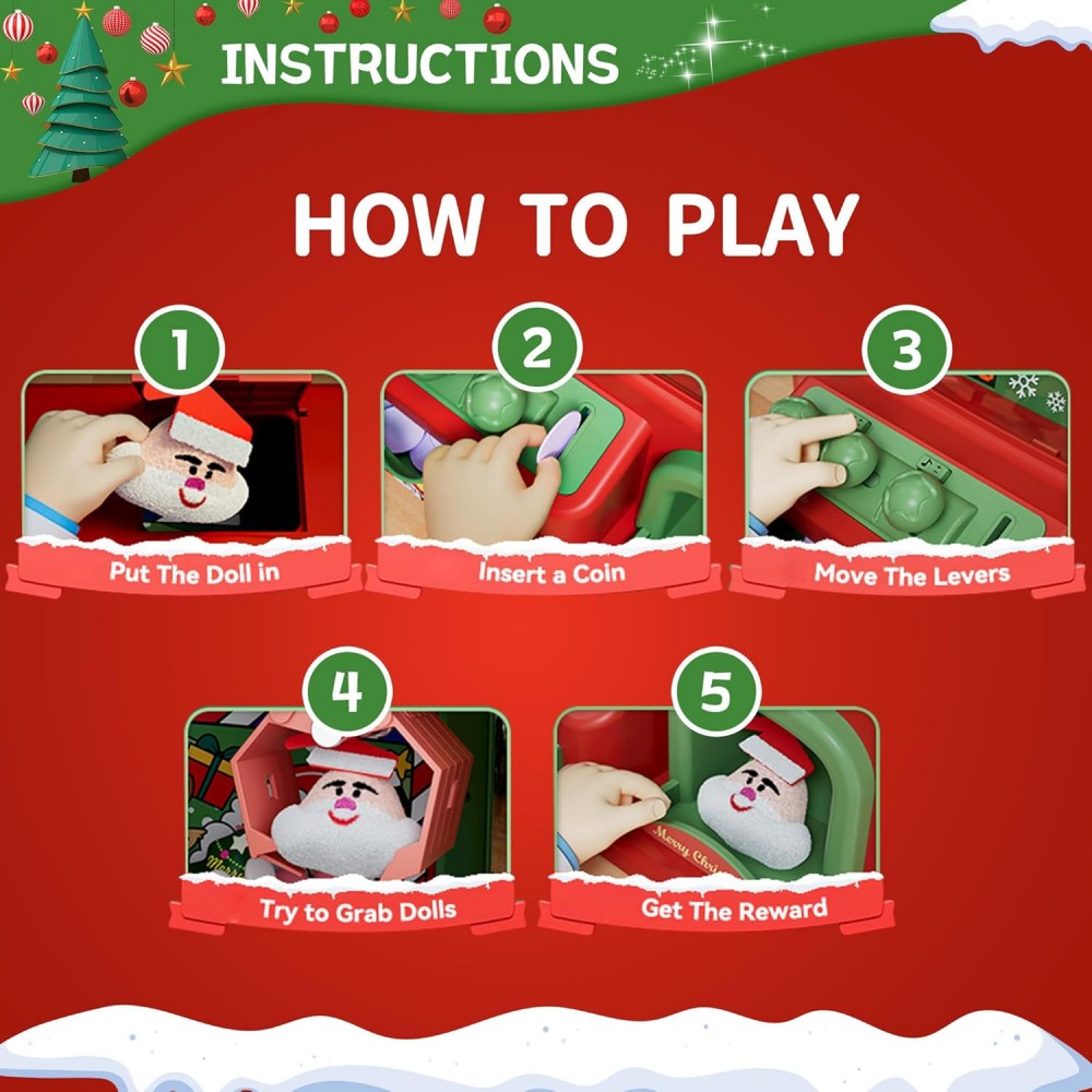 Mesin cakar Natal untuk anak-a - Arcade Vending & Laundry ulasan dan harga
