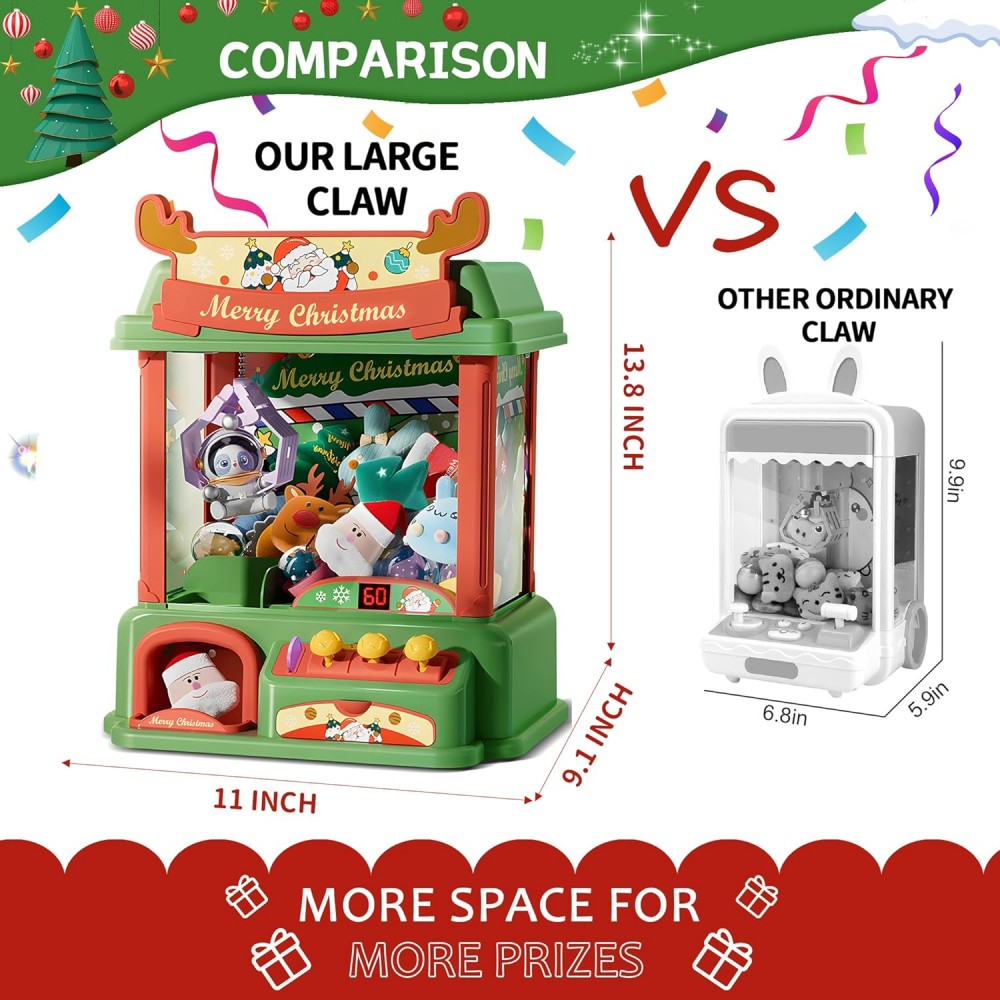Mesin cakar Natal untuk anak-a - Arcade Vending & Laundry ulasan dan harga