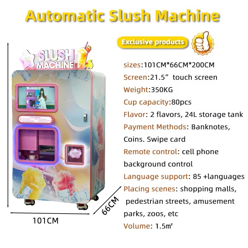 Mesin Penjual Slushie yang Dap - Slushie Machine Vending ulasan dan harga