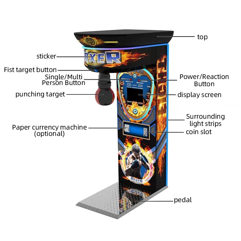 Mesin Tinju Kustom yang Dioper - Boxing Machine Arcade ulasan dan harga