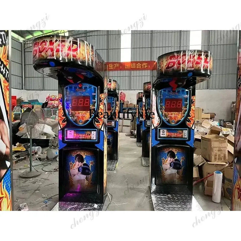 Mesin Game Tinju Indoor HR, Di - Boxing Machine Arcade ulasan dan harga