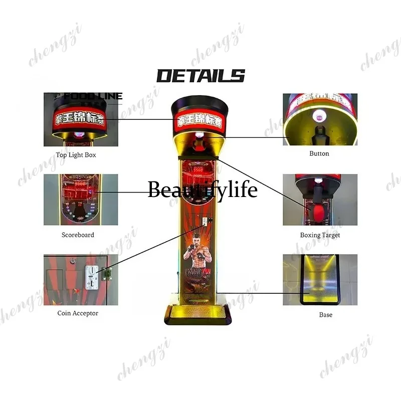 Mesin Game Tinju Indoor HR, Di - Boxing Machine Arcade ulasan dan harga