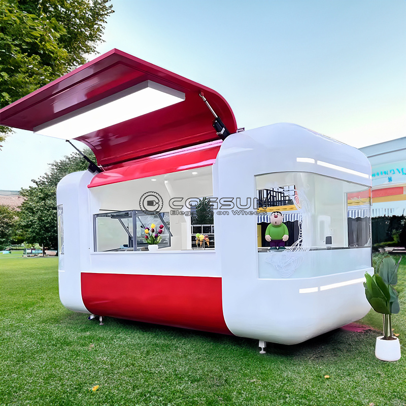 Trailer Makanan Bergerak Jalan - Hot Dog Vending Cart ulasan dan harga
